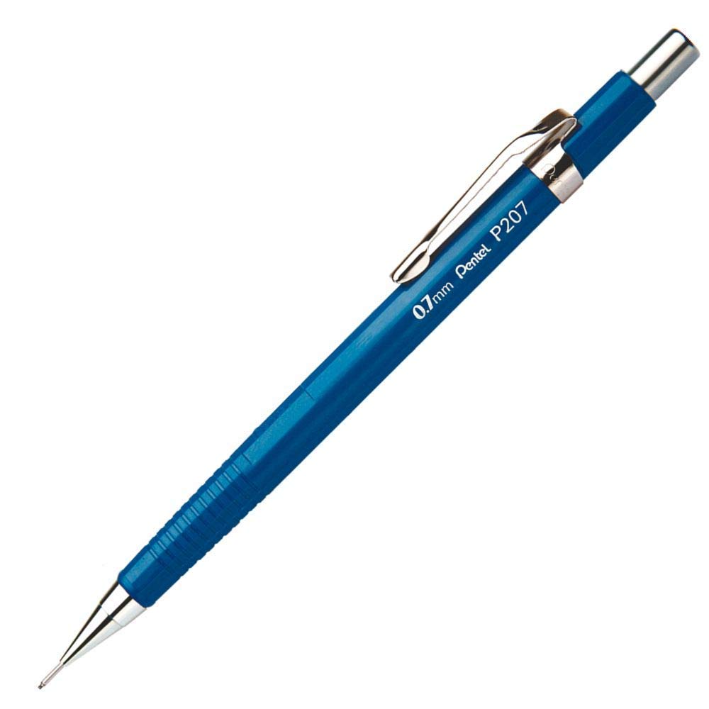 PentelMechanical Pencil P207 0.7mm Blue pack of 12