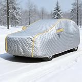 【Protection climatique intégrale, stationnement extérieur sans souci】 Cette housse combine protection solaire, imperméabilité, protection contre la neige, le gel, la grêle et la poussière. Elle résiste aux intempéries (soleil, pluie, neige, grêle) et protège efficacement la peinture et l'intérieur de votre voiture.