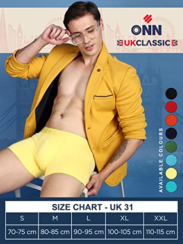 Image of ONN UK Classic Men's Ultra Soft Modal Fabric Mini Trunk with Feather Touch Ultra Soft Waistband (Pack of 1)