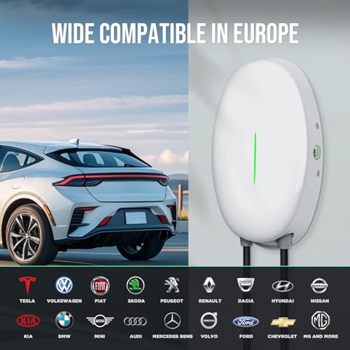 Station de recharge de voiture EV Type 2 triphasé 16A chargeur mural 11kW - 6