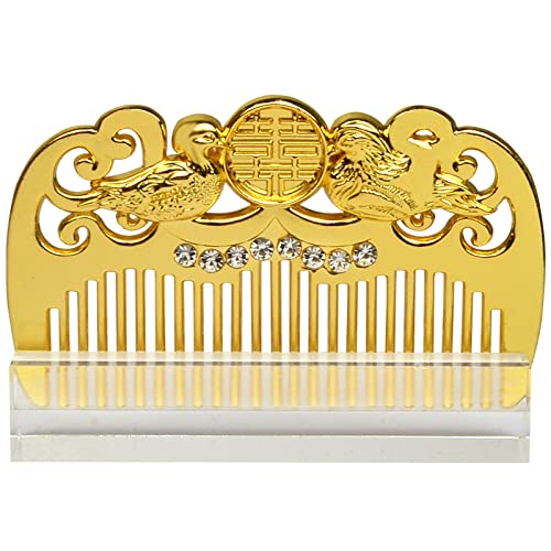 Juanxian Mandarin Duck Hair Comb With Base Romance Comb Animals Comb for Women, Mandarin Duck Comb, 3.15 x 1.77 in
