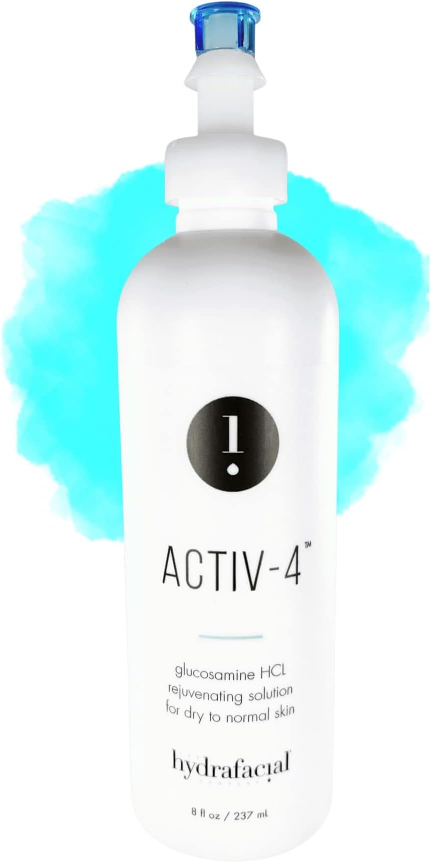 Activ-4 Glucosamine HCL Treatment Serum and Rejuvenating Solution for Dry to Normal Skin. Authentic Activ 4 Skin made by Edge Systems use in Official Branded Devices., 8.0 Fl Oz