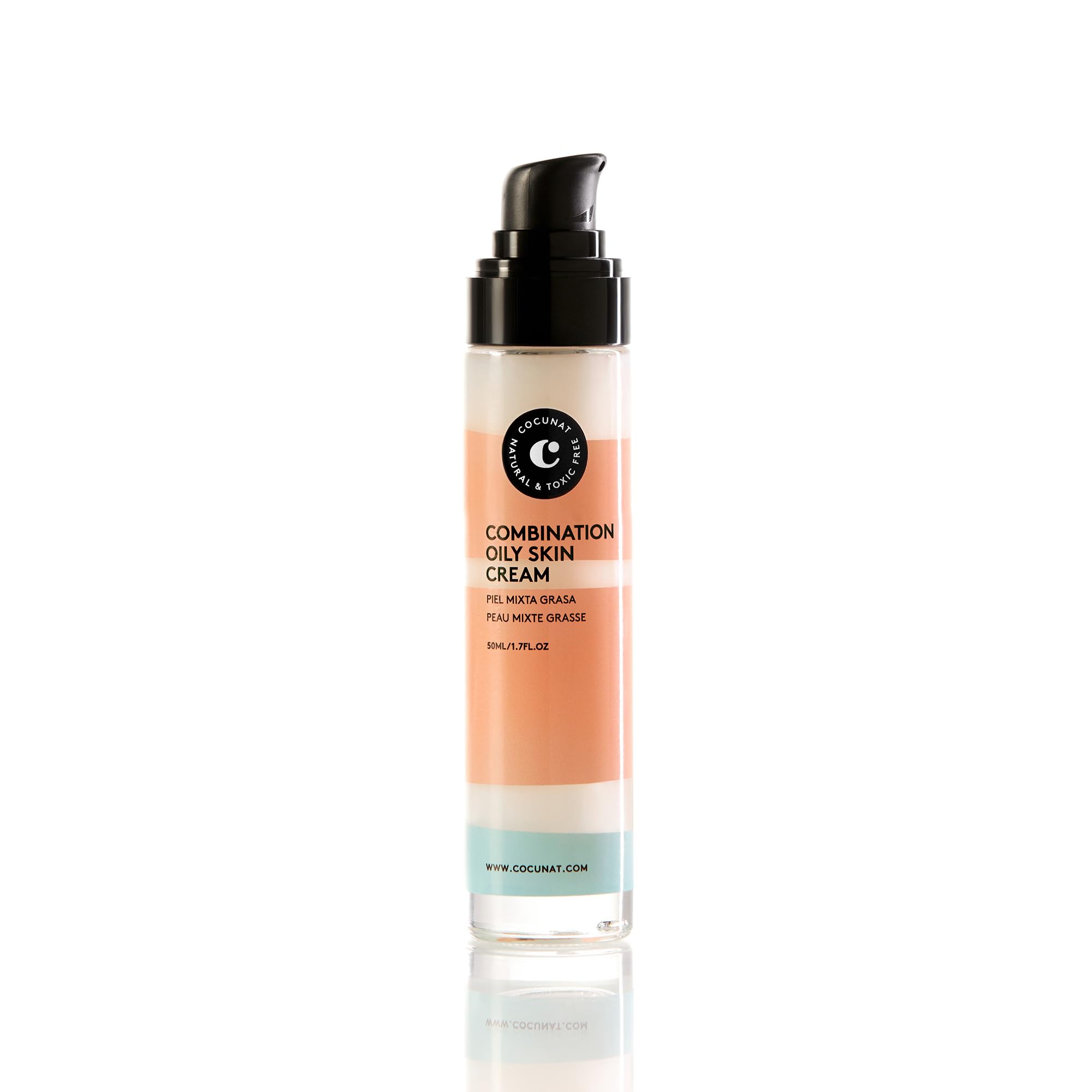 COCUNAT|Crema Hidratante Mixtas y Grasas|Hidrata, Equilibra, Purifica y Trata los Primeros Signos de la Edad|Acido Hialuronico|Sin Siliconas ni Petrolatos|50 ml
