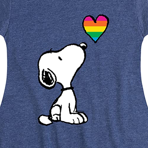 HYBRID APPAREL - Peanuts - Snoopy Rainbow Heart - Toddler & Youth Girls Fit & Flare Dress3