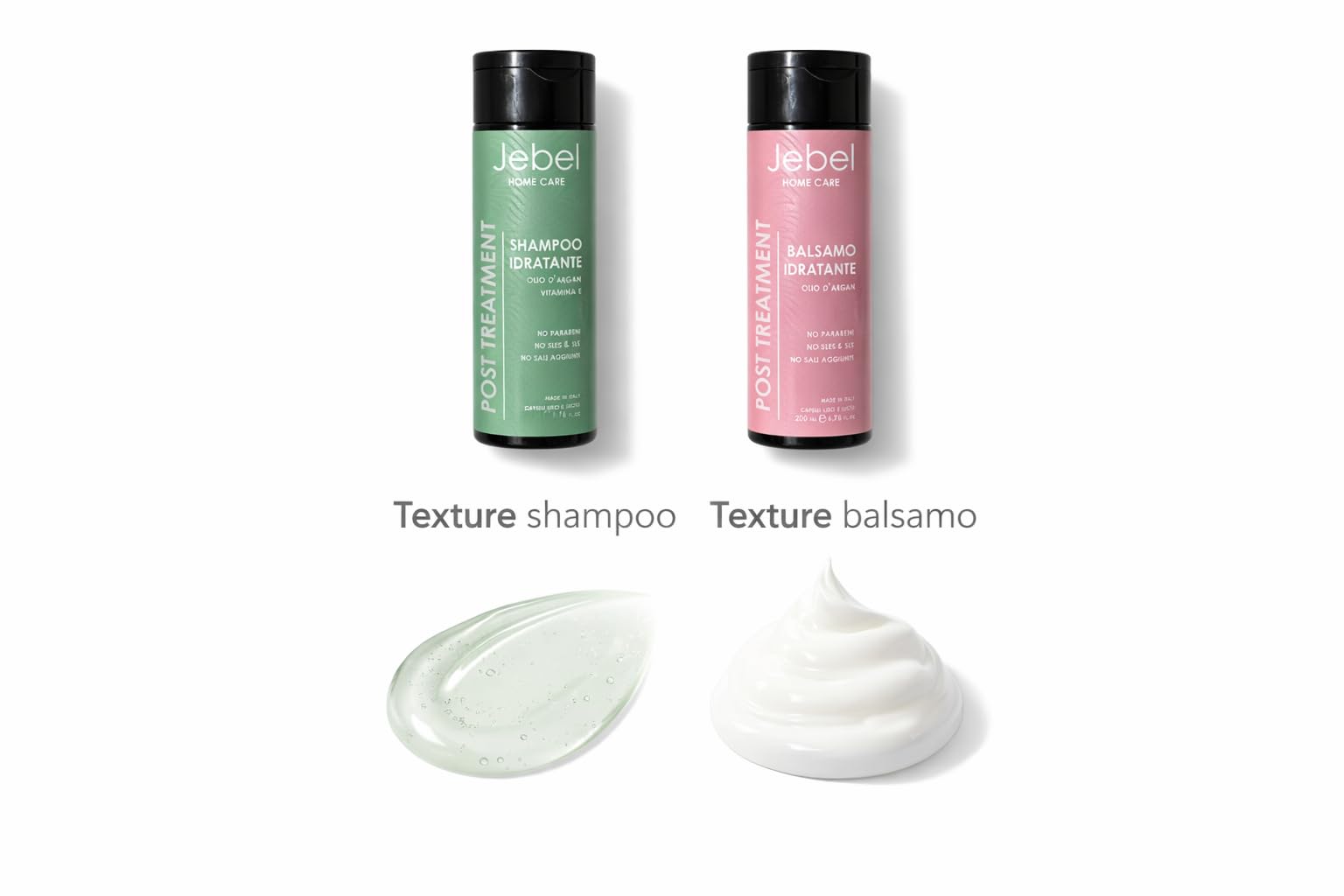 Jebel - kit post trattamento - Prodotti per capelli - Mantenimento Liscio Brasiliano - Balsamo Idratante e Riparatore - Shampoo Idratante e Riparatore - kit professionale