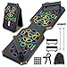 Faltbares Liegestützgriffe, Multifunktions Push Up Board, mit 2 Elastischen Widerstandsseilen und Unterarmtrainer, Fitnessgeräte für Krafttraining Zuhause