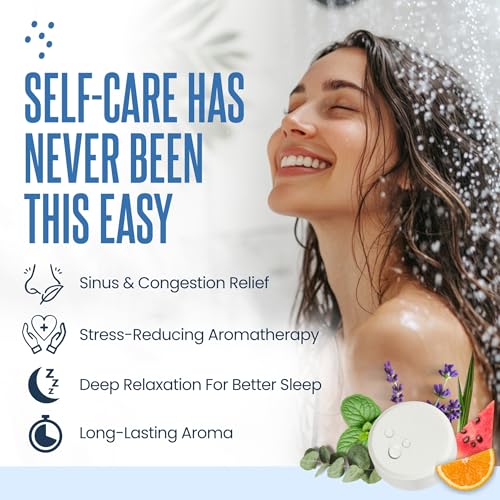 Image of Cleverfy Shower Steamers Aromatherapy Gifts for Women and Men, 6 Tablets