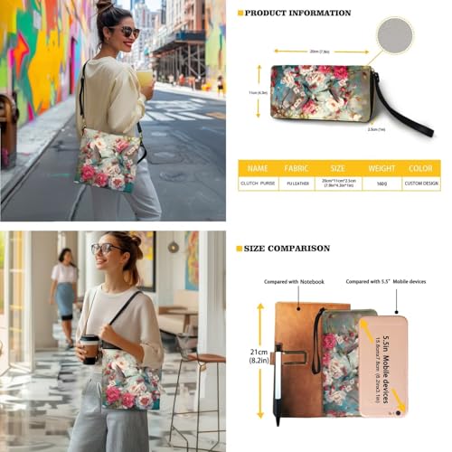 Leather Crossbody Bucket Purse and Wallet Set for Women Waterproof Satchel Purse Shoulder Bucket Bag Set with Wallet2