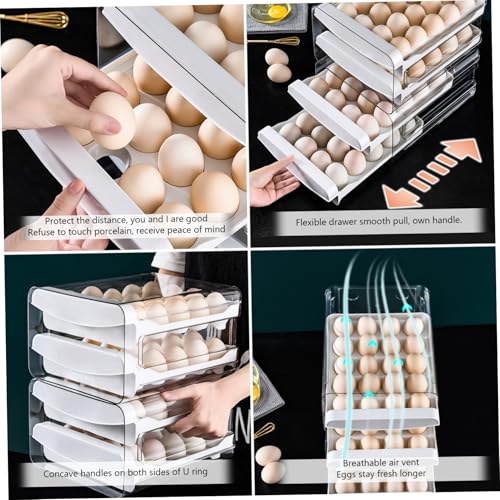 Distributeur transparent de type double couche avec rangement cuisine compact