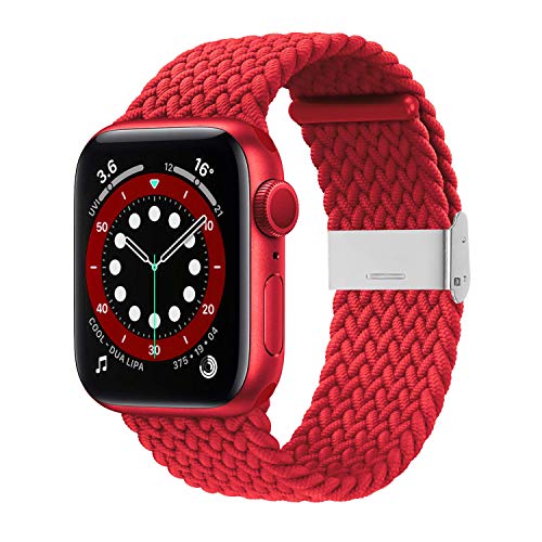 ANVEY Apple Watch バンド 44mm 40mm アップルウォッチ バンド 編組シングルターン編組ストラップ スポーツストラップと互換性があります Apple Watch Series 6/5/4/3/2/1/SE対応 38/40mm