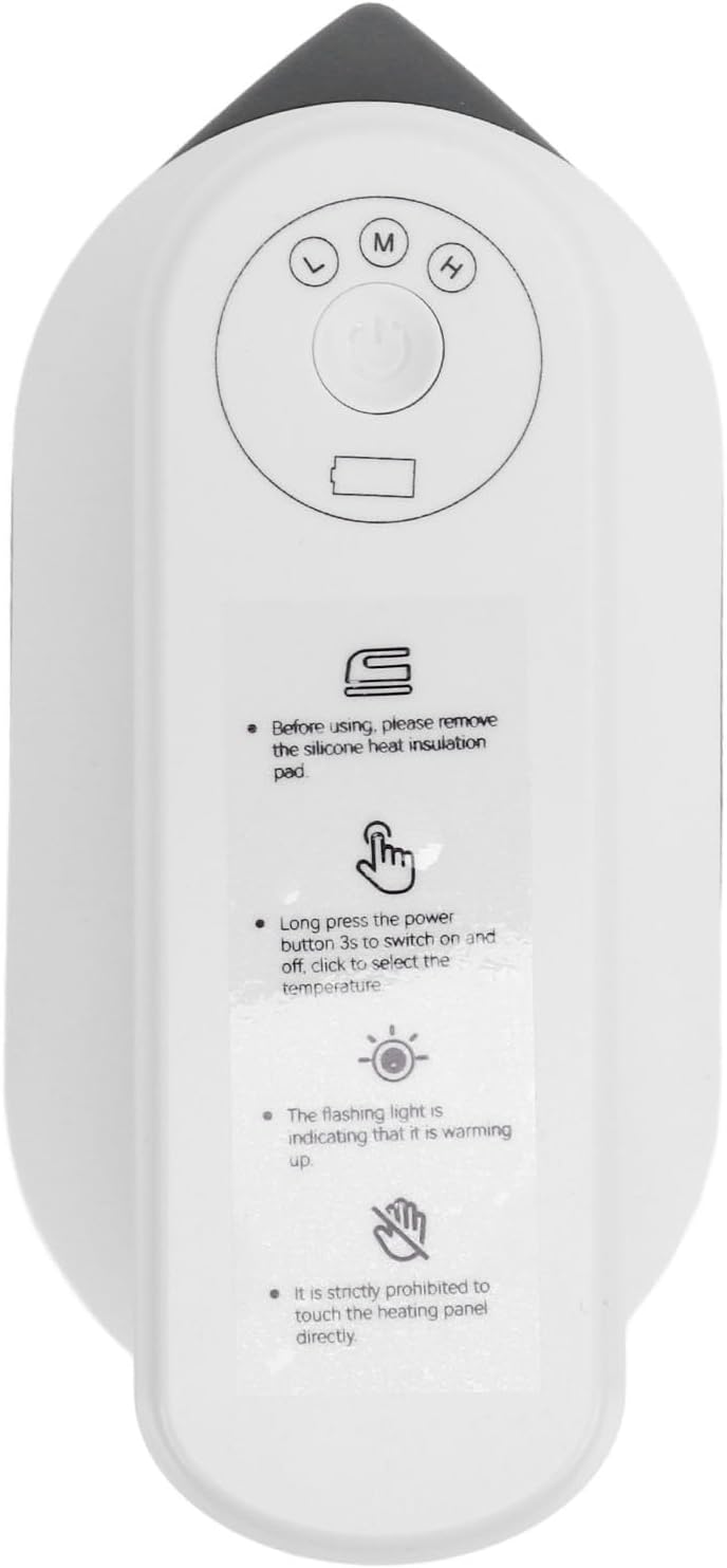 Mini Iron, Handheld Electric Ironing Machine, Fast Heat Up, Dry Wet Use Clothes Iron with 5000mAh Battery for Home Dormitory Travel