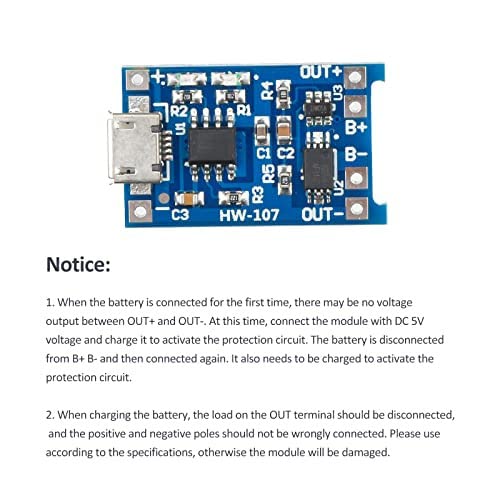 Aideepen 10pcs Micro USB TC4056 5V 1A Li - Ion