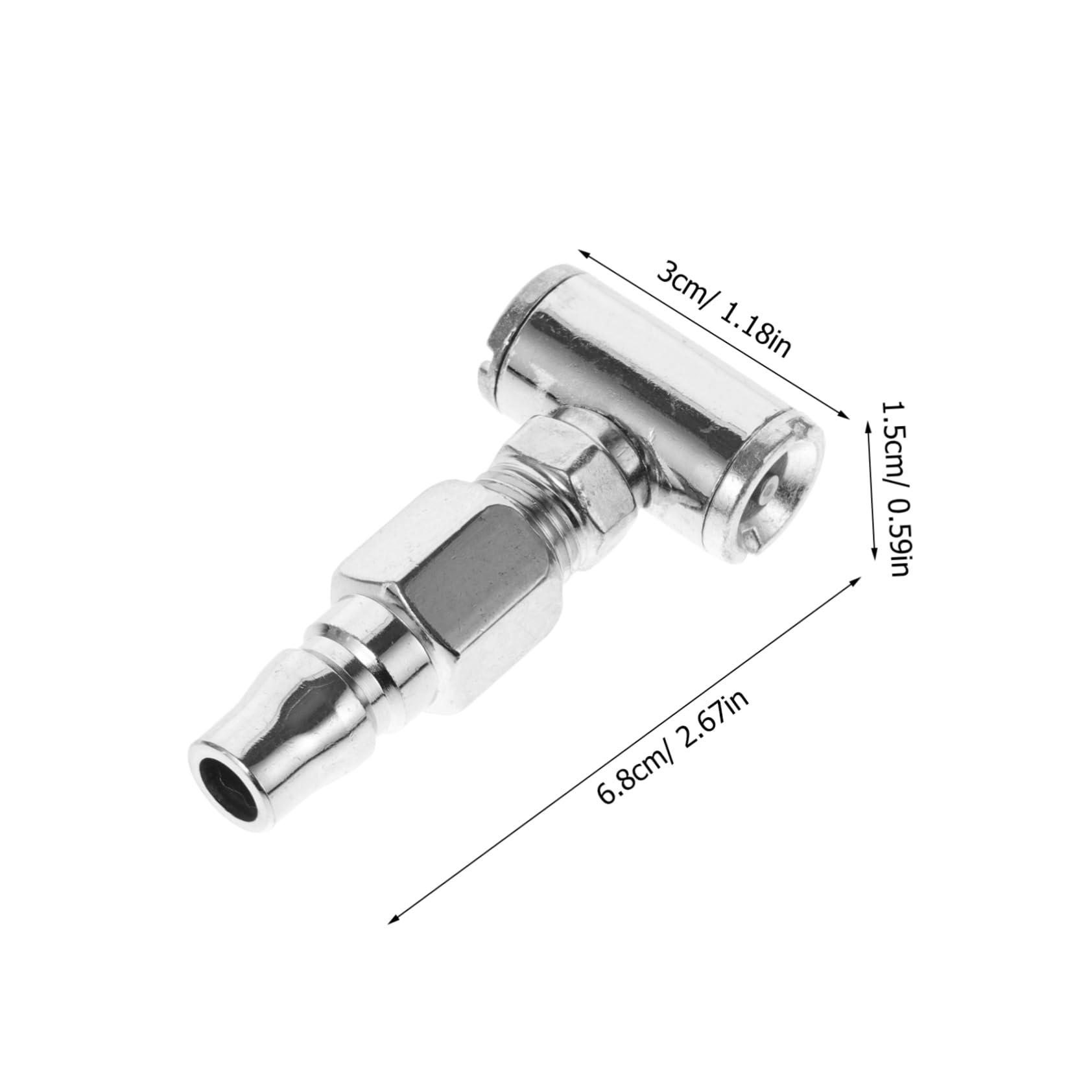 Garneck Metal Air Chuck for Tire Inflator Replacement Chuck Clip Versatile Adapter