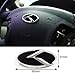 3D K Logo Emblem Black & Black Edition Set 8pc Front + Rear + Steering Wheel + Wheel Cap + Mini Sticker (Fits: KIA 2020+ Telluride)