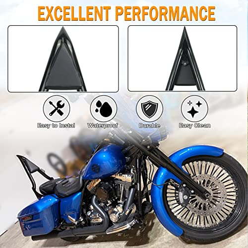 Black Sissy Bar, Detachable Passenger Backrest Rear Pad Compatible for Harley Touring Models 2009-2023 2024 Road King Ultra CVO Limited Street Glide Road Glide Electra Glide [22 Inches] - Thumbnail 4