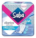 Saba Protectores Diarios Largos, 90 piezas + Regio Rinde Toallas de papel, 250 hojas dobles, 1 rollo