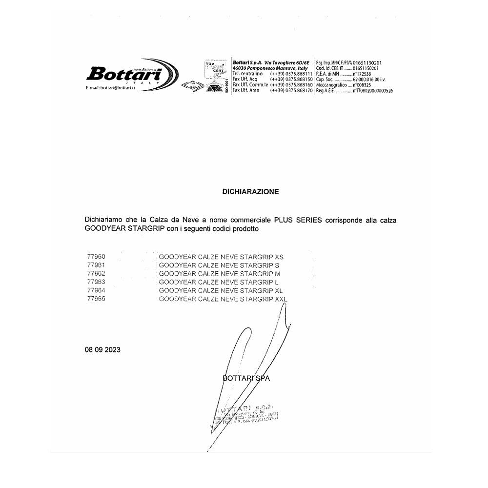 Par de calcetines de nieve y hielo para cubierta de rueda de coche, medidas neumáticas 255/75-15 (77965) GOODYEAR homologadas, talla XXL CUBIERTA DE CIRCULACIÓN EN NIEVE VEHÍCULOS DE CARRETERA START