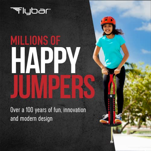 Flybar Master Pogo Stick For Kids, Ages 9+, 80 To 160 Pounds, Easy Grip Handles, Anti-Slip Pegs, Outdoor Toys For Boys, Jumper Toys For Girls, Outside Toys For Kids, Tweens And Teens (Red/Black) #TOP1