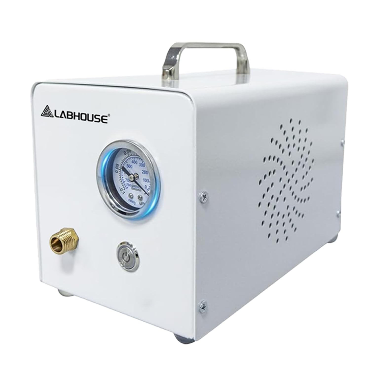 Bomba de vacío de laboratorio de diafragma VP-10E, sin aceite, presión negativa de 10 l/min para filtración de vacío, incluye separador de agua y tubo de goma