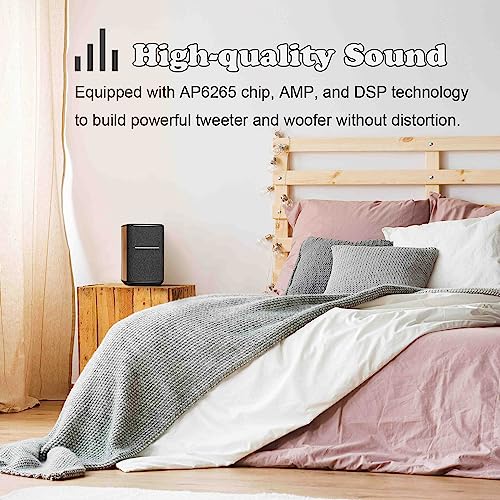 Image of Edifier MS50A Tabletop Wi-Fi Bluetooth v5.0 Smart Speaker 40 Watts (Brown)