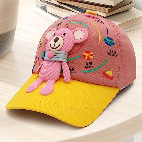 Image of VRITRAZ Unisex Kids Baseball Cap | Soft Cotton Adjustable Sun Hat for Boys & Girls | Casual Outdoor Summer Wear (4-12 Year)