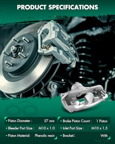 Image of SCITOO Front Driver Side Disc Brake Caliper 18B5068 Compatible For Ford For Focus 2008-2011,With Bracket 1PC
