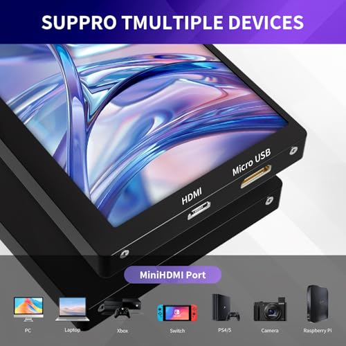 Image of 5 Inch Monitor Screen Display, IPS Small Hdmi Monitor, 800x480 Mini LCD Screen Portable Display Monitor, HDMI-Compatible Module for Raspberry pi 3 /3B /3B+ /4 /4B Orange pi Banana pi Mini PC