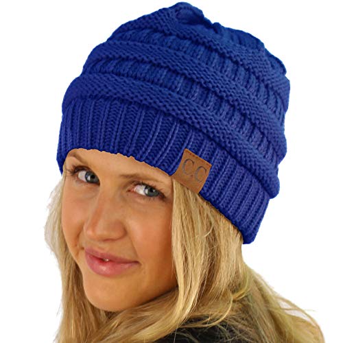 Image of Hatsandscarf CC Exclusives Solid Color Beanie Tail Hat for Adult (MB-20A)