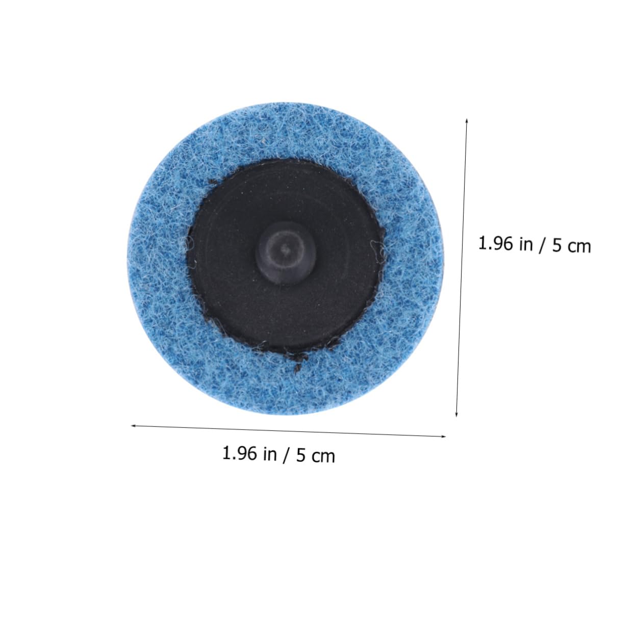 Amosfun 50 Piezas Disco de Lijado de Nylon Almohadilla de Pulido de Lana y Base para Taller y Diy para Metal Color Aleatorio