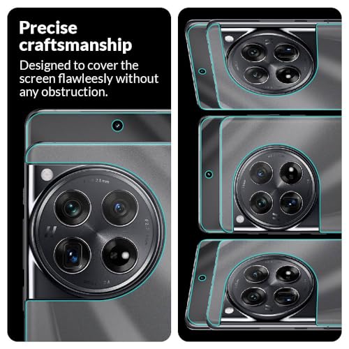 Image of FIRST MART Screen Protector for OnePlus 12 5G (6.82 Inches) Edge-to-Edge Front and Back Guard with Installation Kit, Case Friendly Screen Coverage | Crystal Clear, Ultra Thin Unbreakable Membrane