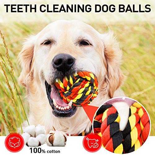 SHARLOVY Dog Chew Toys for Aggressive Chewers Dog Balls for Large Dogs Heavy Duty Dog Toys with Tough Twisted - Image 4