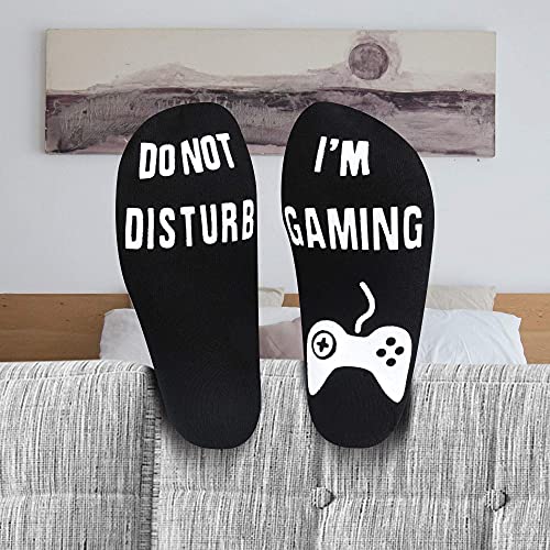 Do Not Disturb I\'m Gaming Socks ,Father Day Gifts from Daughter, Novelty Socks for Man Gift, Teen Boys, Anniversary, Husband