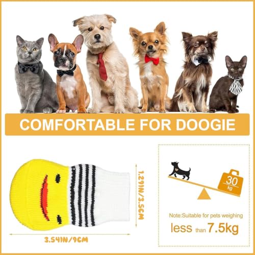 COYUN 16 Stück Indoor Anti-Rutsch Socken für Hunde, Paw Protectoren Hundesocken, Hundesocken Pfotenschutz, Drinnen Warme Haustierschutz für Kleine