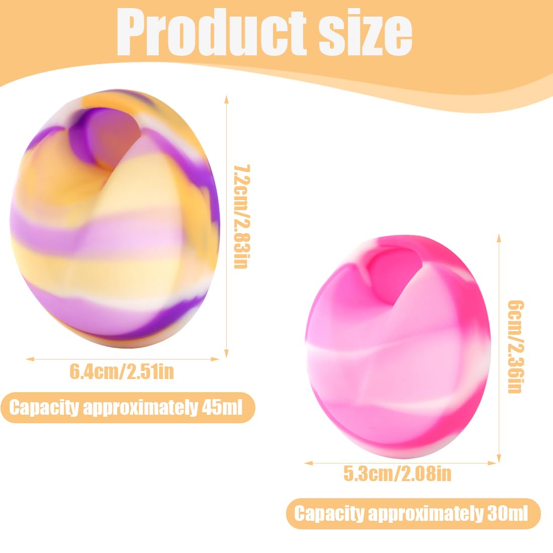 IKOPFLN 2 pezzi di disco mestruale, disco mestruale riutilizzabile, coppetta mestruale, tazze mestruali a prova di perdita realizzate in silicone, per donne sport attivi（S+L, Rosa + Viola