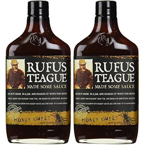 Rufus Teague's Award Winning BBQ Sauces - OU Kosher - Honey Sweet (2 Pack) (375 ml each) Cover