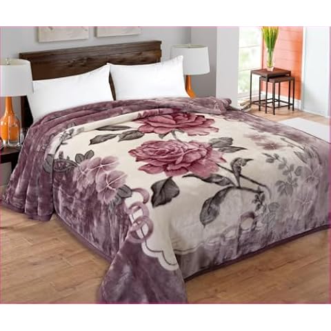 La Floral 2-Ply Weighted Fleece Blanket Cover