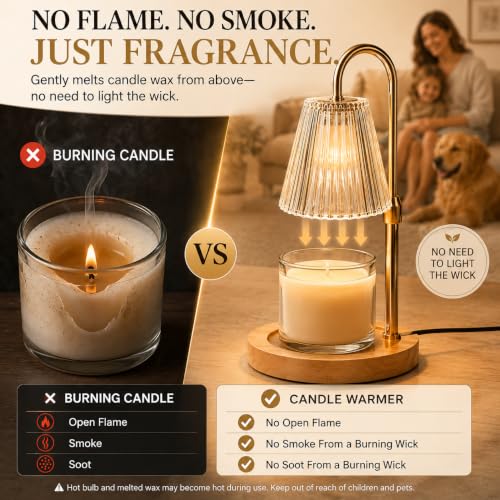 Funistree Candle Warmer Lamp with Timer Dimmer, Gifts for Women Christmas — photo 2