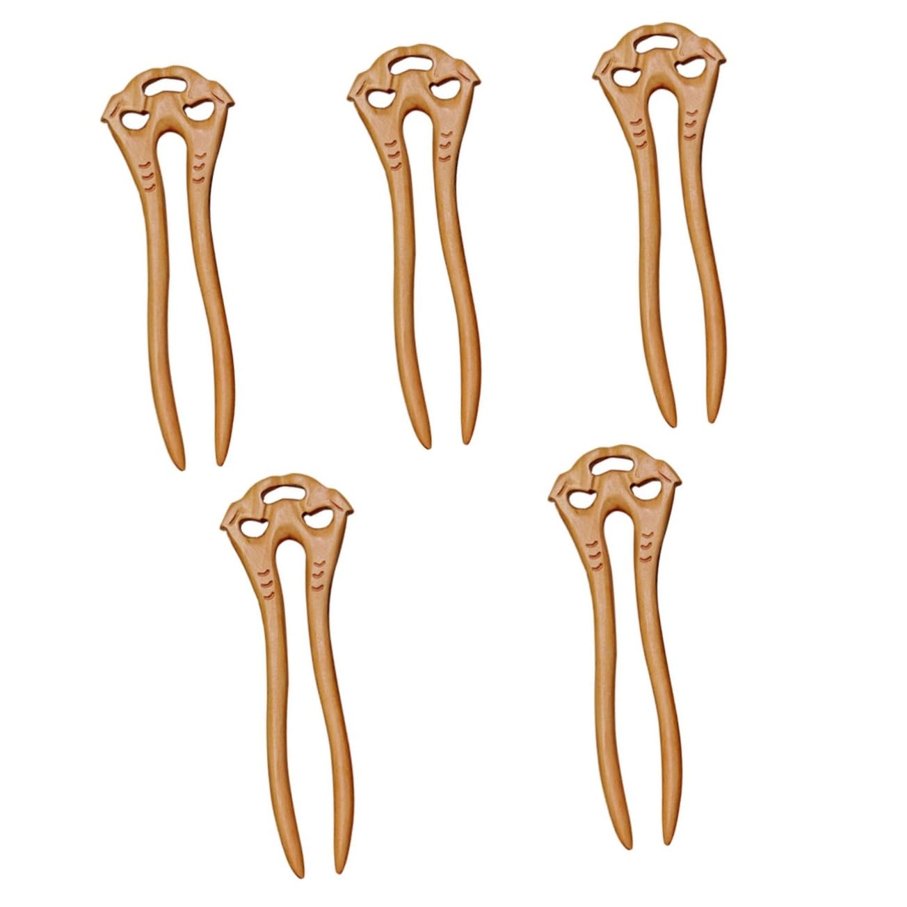 DOITOOL 5piezas Horquilla De Madera De Retro Para Mujeres y Pin De Pelo Simple Para Peinados Elegantes Accesorio De Moda Para y