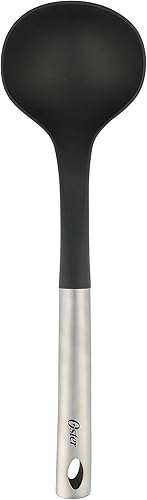 Miniatura 5 de Oster Baldwyn - Cucharón de nailon (12.0 in), color negro con mango de acero inoxidable