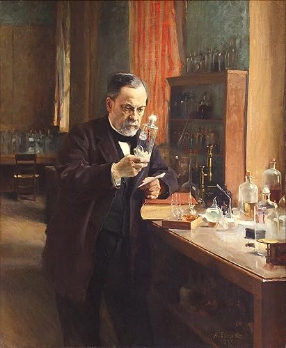 Tableau Louis Pasteur par Edelfelt impression d'art mural 60x90cm pour décoration de chambre