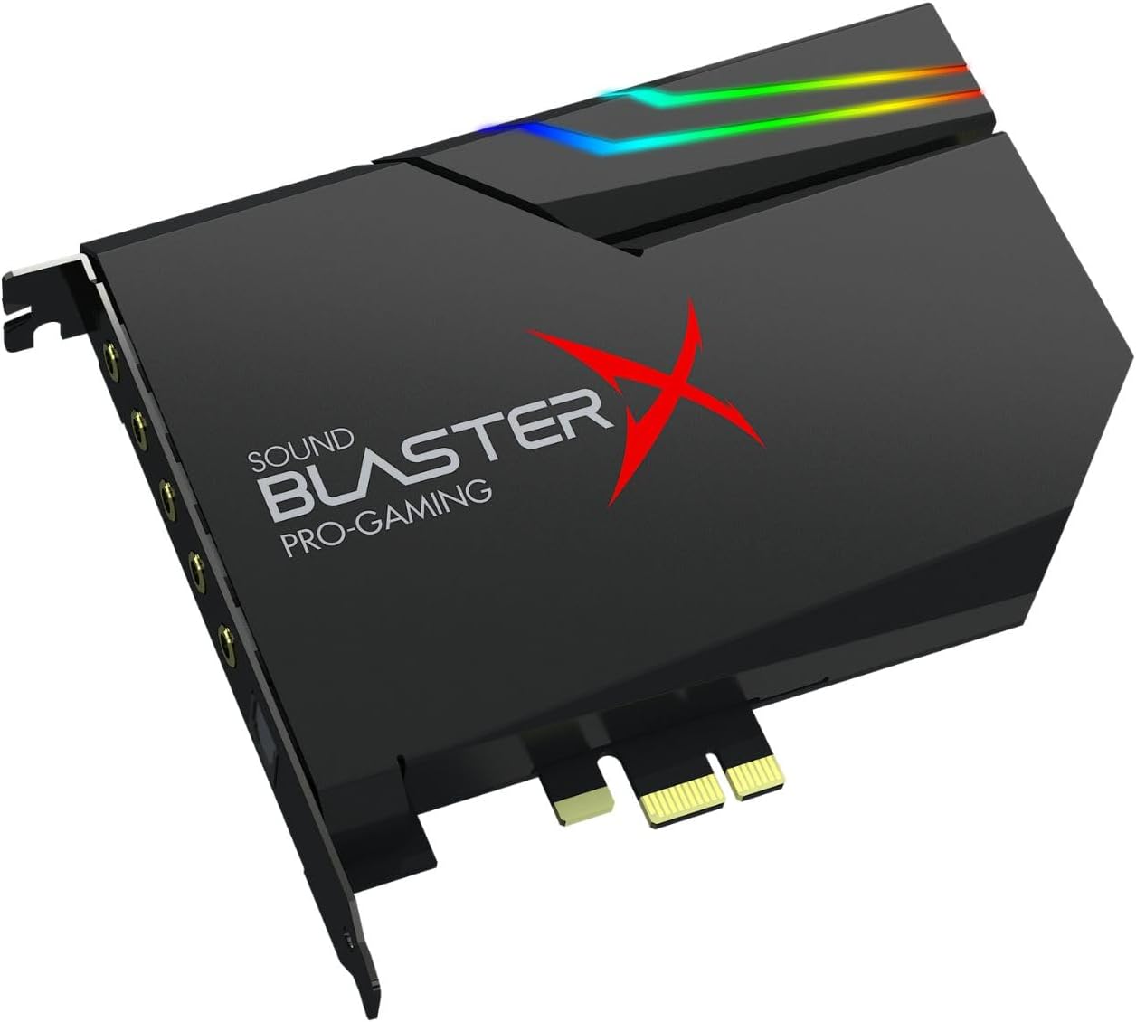 CREATIVE Sound Blaster PCIe Gaming Sound Card and DAC with Dolby Digital and DTS, Xamp Discrete Headphone Bi-amp, Up to 122dB SNR, RGB Lighting System, SB1740
