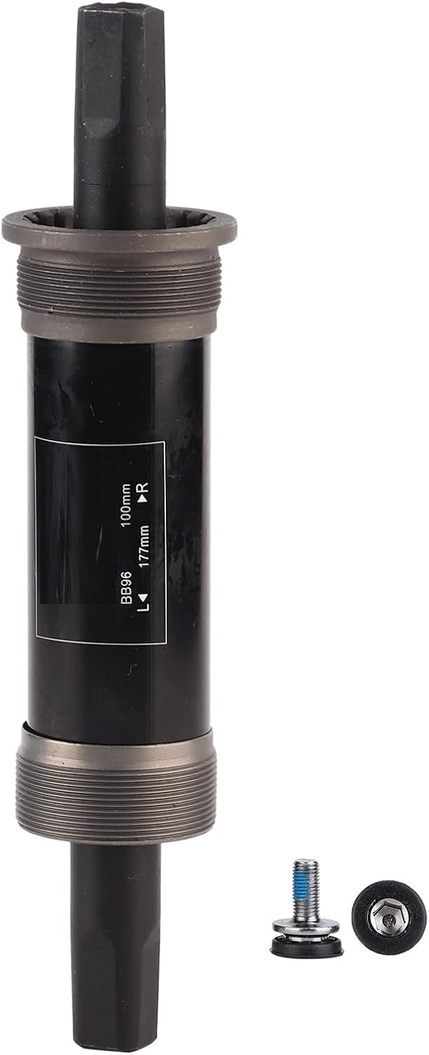 Bike Bottom Bracket, Bottom Bracket with Screws Mountain Bike Square Taper Bottom Bracket for 80/100mm Frame Shell