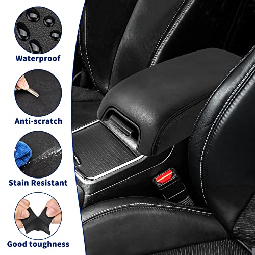 Kbh Auto Center Console Armrest Cover For Dodge Charger & Chrysler 300 2011-2020 Vinyl Leather Console Replacement Trim Black #TOP3
