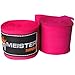 Meister 180" Vendas para Manos de algodón elásticas para MMA y Boxeo (Par) - Rosa