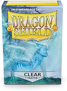 Dragon Shield ART11001 Matte Standard Size Sleeves 100pk-Clear, Multicoloured