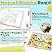 Magnetic Wooden Puzzle for Toddler Travel Toy, 10 PCS Farm Animal Matching Toy Fridge Magnet Montessori Preschool Activities Learning Classroom Roadtrip Valentine Easter Basket Stuffer Gifts