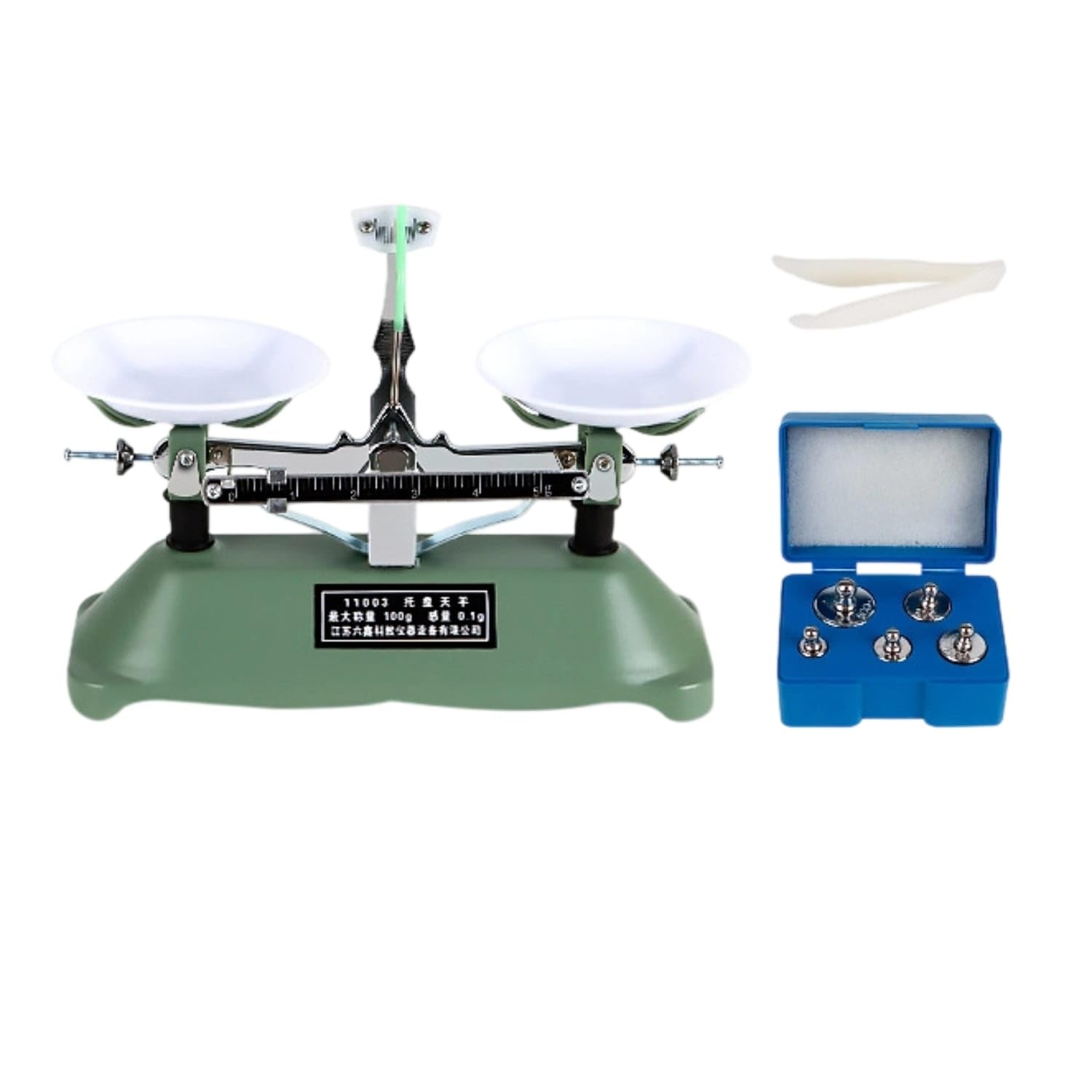 Double-Pan Mechanical Balance with Weights Analog Classroom Tray Balance Batteryno-Battery Mechanical Science Scale No Power for Teachers, Students, Homeschooling, 100G, Tray Balance-image-45