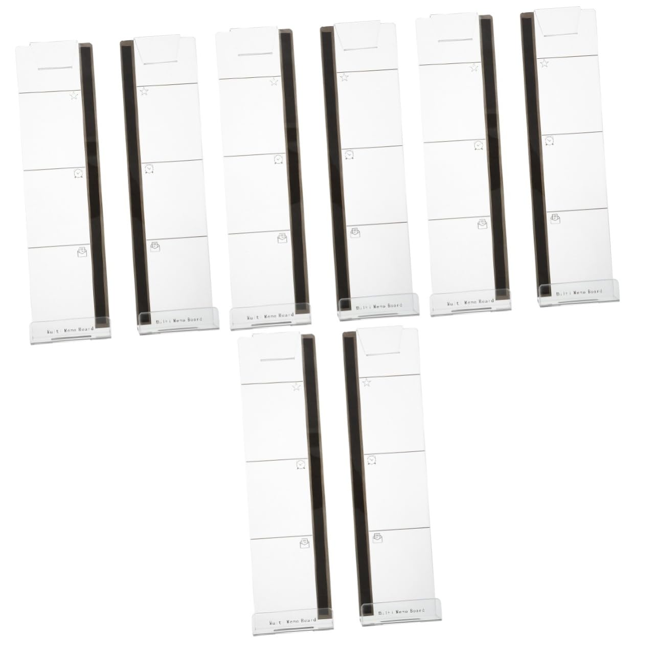Operitacx 8pièces Tableau Mémo Acrylique Pour Écran Ordinateur Support De Notes Adhésives Transparent Lot De Organisateur Pratique Pour Rappels Et Messages Sur Moniteur