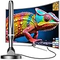 2025 TV Antenna Indoor,Antenna for Smart TV for Long Range Reception and All Smart/Old TVs,HD Digital Antenna with Signal Booster for Local Channels,Supports 4K 1080p