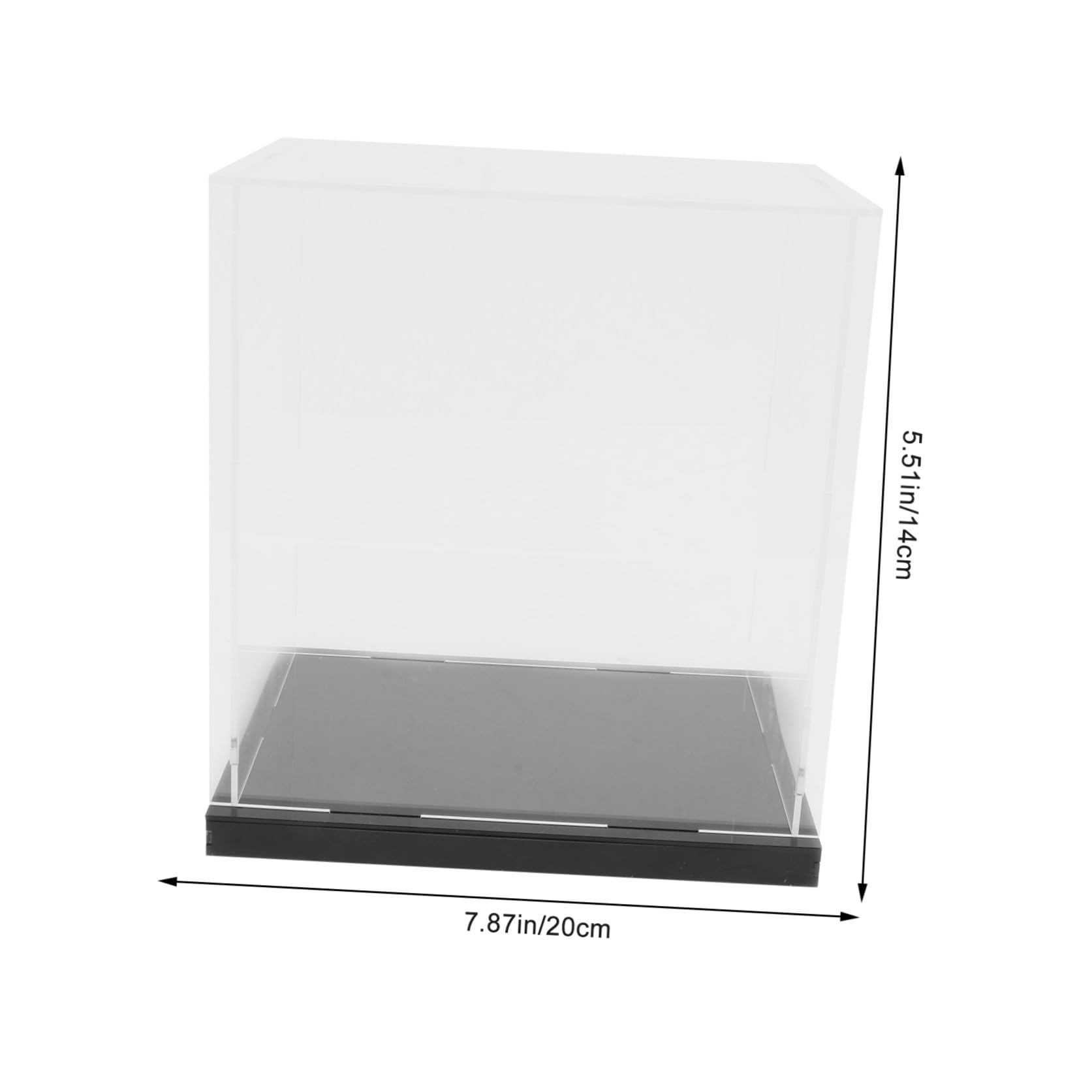 YARNOW 1 Scatola Espositiva Coperchio Antipolvere Custodia Singola in Acrilico Trasparente